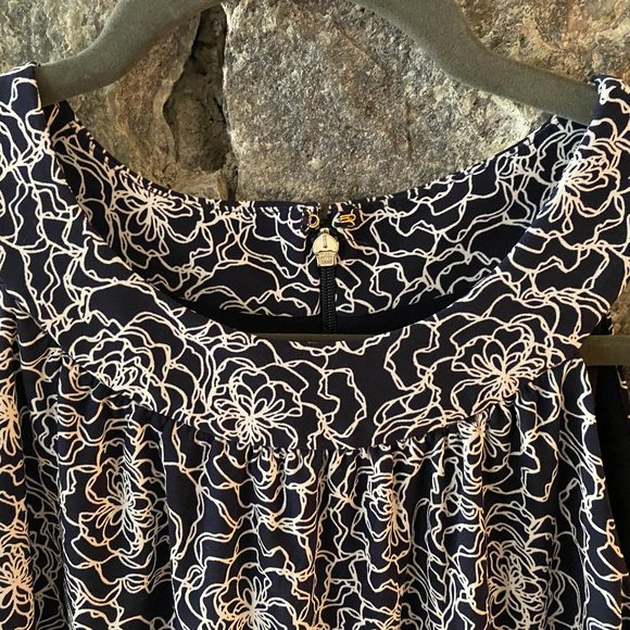 Tommy Hilfiger Navy /White Sleeveless Floral Dress Sz:6 NWOT - Picture 7 of 12